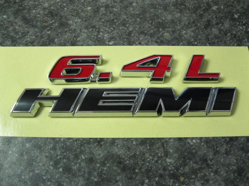 2011 2012 dodge challenger charger 6.4l 392 hemi emblem decal nameplate mopar oe