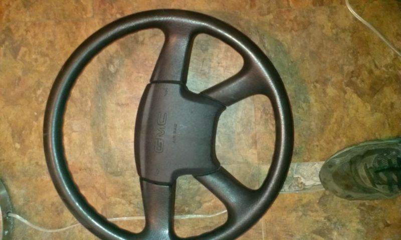 03 04 05 06 07 gmc sierra 1500 air bag driver & steering wheel as is