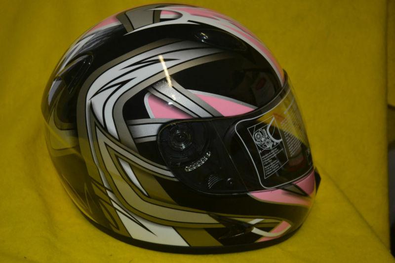 Hci dot full face motorcycle pink blade atv xl