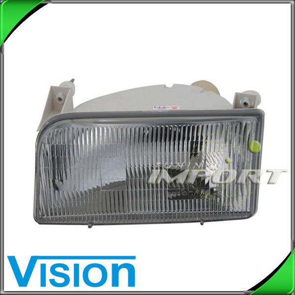 Driver side left l/h headlight lamp assembly new 1992-1996 ford f150 f250 f350