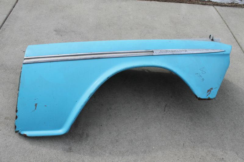 1960 amc ambassador passenger side front right fender model 80 sedan wagon