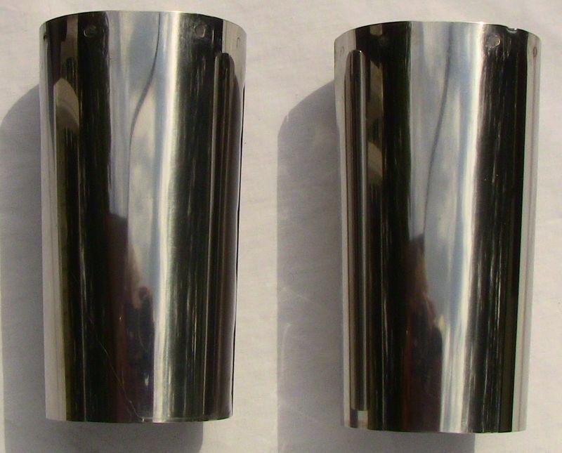  harley davidson oem 45964-86 chrome upper fork slider covers
