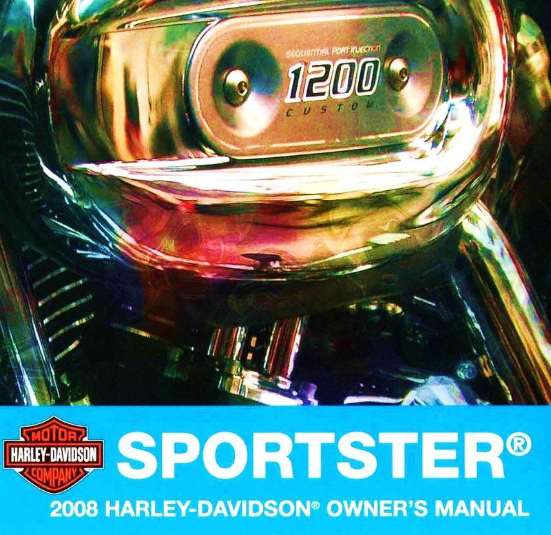 2008 harley-davidson sportster models owners manual -xl883-xl1200-nightster