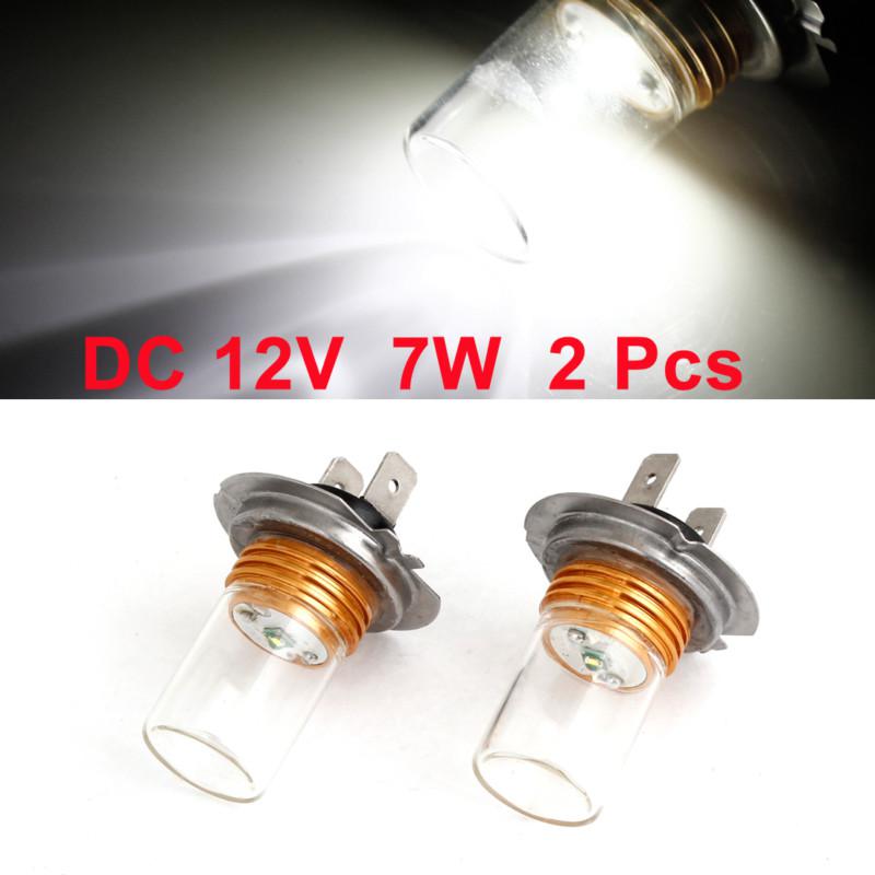 2pcs 7w white h7 smd led car signal foglight day running light bulb lamp dc 12v