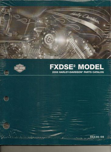 Harley davidson 2008 fxdse 2 parts catalog p/n 99430-08