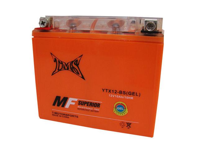 Gel ytx12-bs battery for honda atv trx250 recon fourtrax trx200 atc kymco mxu 