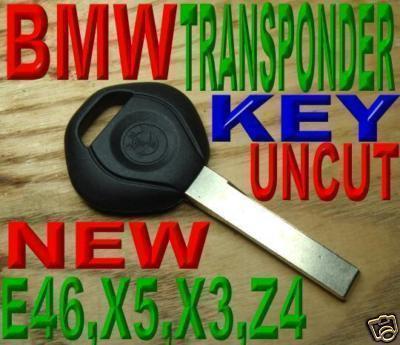 Bmw virgin chip immobilizer transponder key brand new & uncut ignition key e6