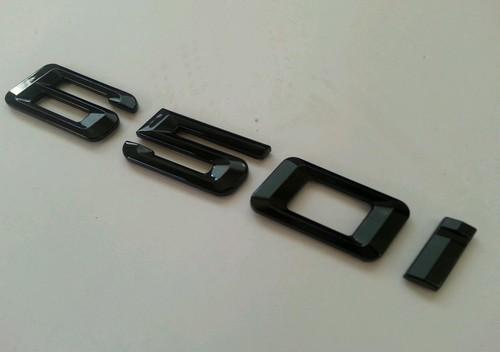 6 series bmw 650i glossy black trunk emblem 