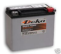 Deka battery harley softail dyna chopper bobber etx20l 