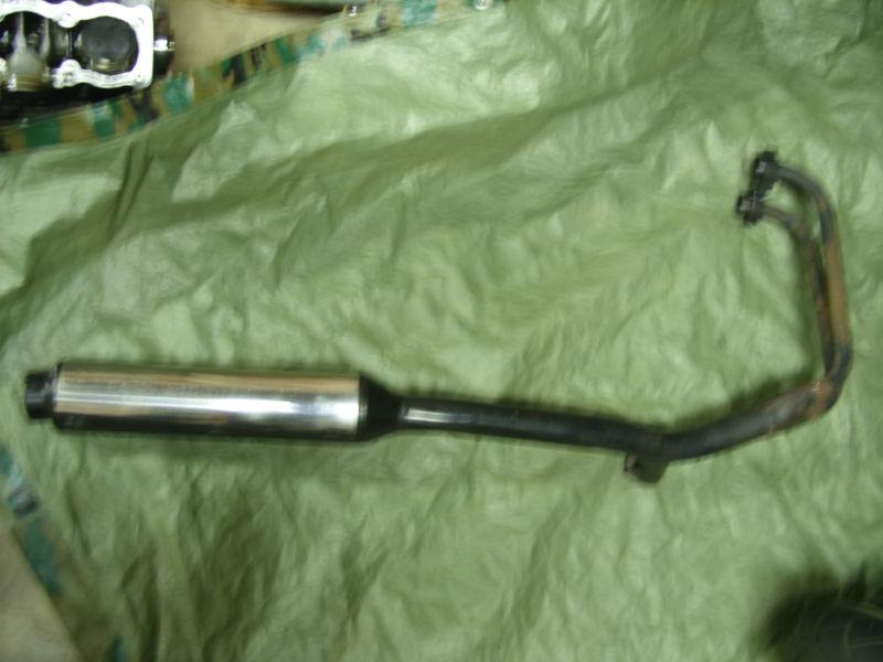 1991 suzuki gsx 600f katana, right exhaust chrome muffler