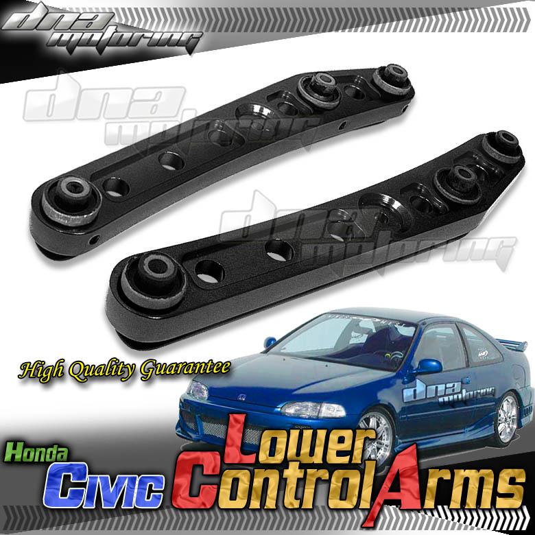 Civic eg/ef/del sol/integra dc2 black aluminum rear lower control jdm arm l+r