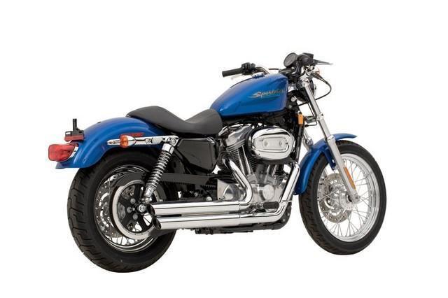 Vance & hines exhaust q-series double barrel for harley xl