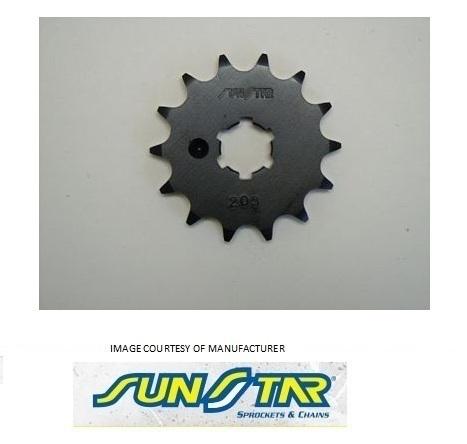 Sunstar 13t counter shaft steel sprocket fits kawasaki kd kx mc ke f6 kx 73-01