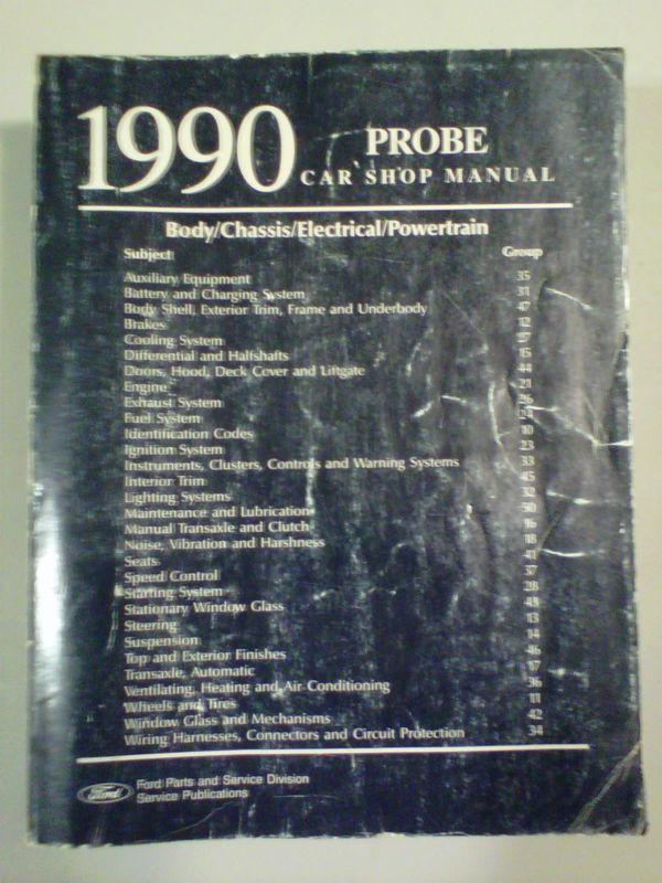 1990 ford probe - genuine factory service shop repair manual