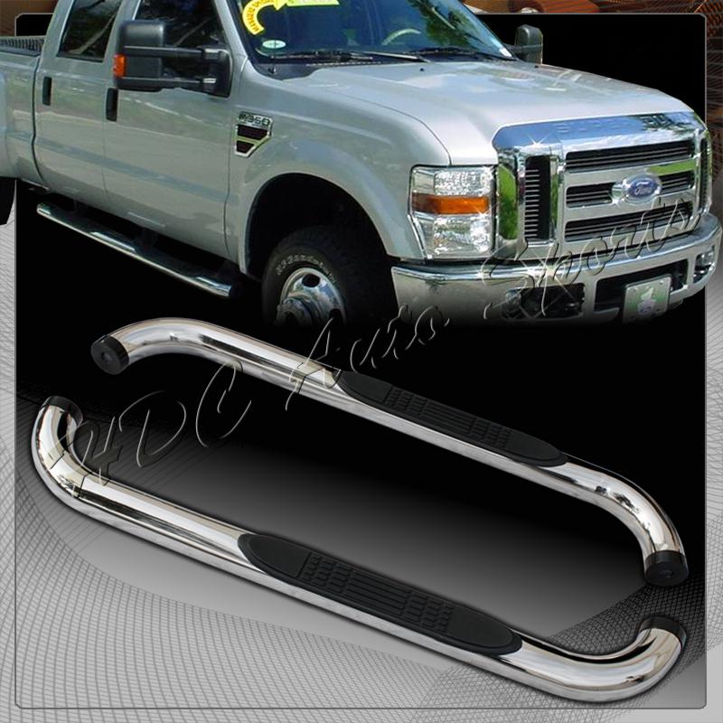 99-10 ford f250/350 super duty standard cab stainless steel side step rail bar