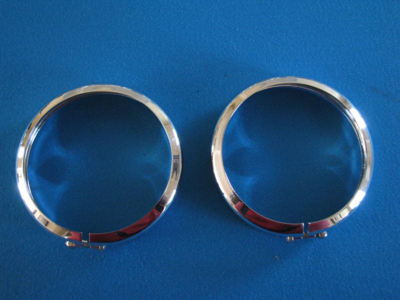 Harley-davidson stock passing lamp trim ring (pair)