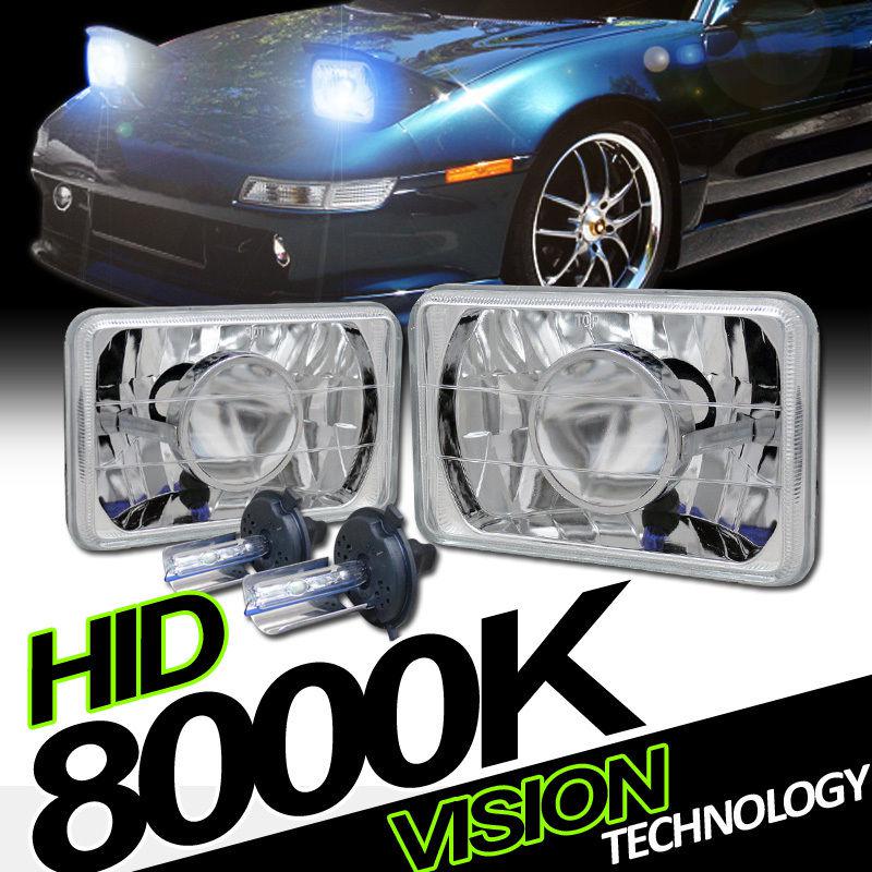 H4 xenon hid+7x6 h6014/h6052/h6054 sealed beam upgrade projector headlights 14