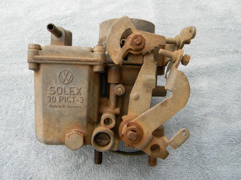 Volkswagen carburetor carb dune buggy solex 30 pict-3 beetle bug 1600 vw 12v