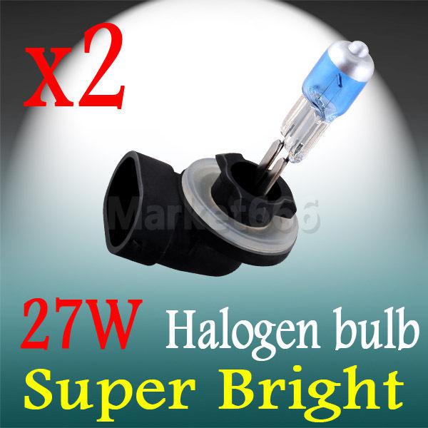 2x 881 894 super bright white fog halogen bulb hight power 27w head light lamp