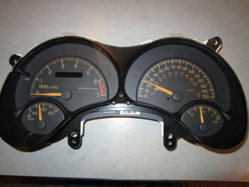 99 grand am speedometer cluster instrument panel gauge