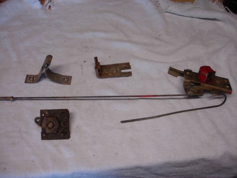 1960 ford falcon door latch mechanisms and rods, brackets, etc. both doors