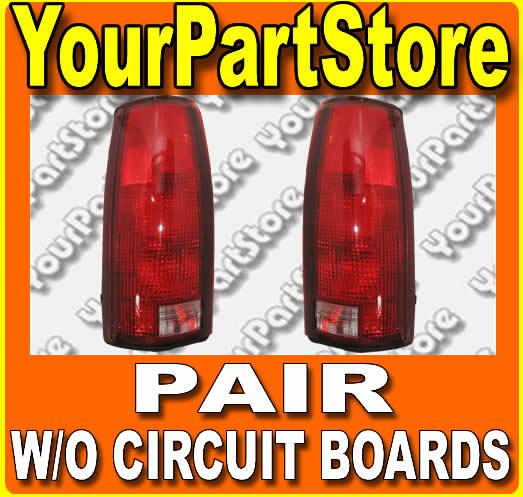 88-98 chevy gmc pu pickup truck rear tail light lamp left and right set pair