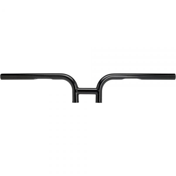 Biltwell black smooth 1" low drag handlebars for harley dyna sportster softail