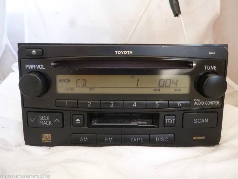 03-05 toyota celica rav4 radio cd cassette 16844 86120-2b761 oem *