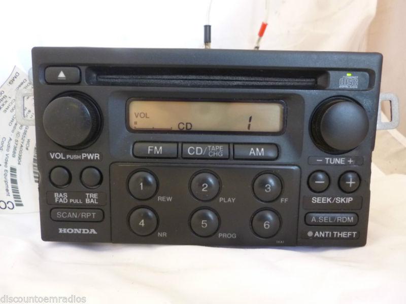 98-04 honda accord civic cr-v odyssey radio cd & code 39100-s84-a210 1xa1 oem *