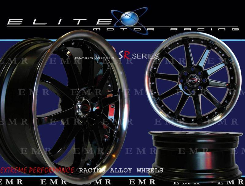 17" evoke xt wheels/rim 5 lug black 5x100-114.3 bp