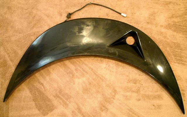 95-97 eagle talon tsi factory rear spoiler w/ brake light  wing black very good 