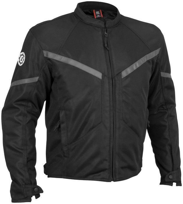 Firstgear rush mesh motorcycle jacket black xl/x-large