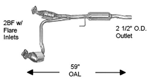 Ap exhaust 645860 exhaust system parts-catalytic converter