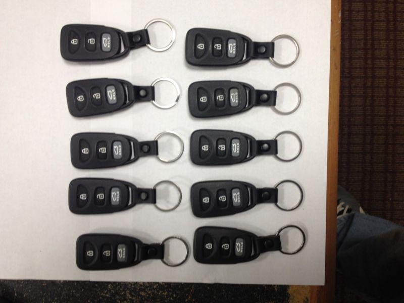 New hyundai lot of 10 keyless entry transmitters fobs keys remotes pinha-t008