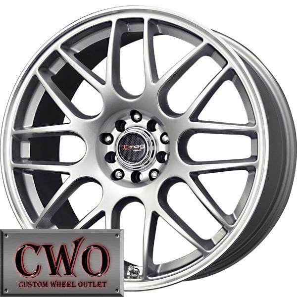 16 silver drag dr-34 wheels rims 5x100/5x114.3 5 lug eclipse altima jetta maxima