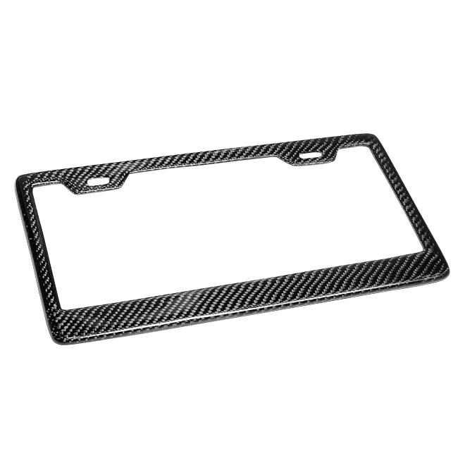 Carbon fiber universal license plate frames fit any usa size car suv truck 1 pcs