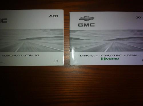 2011 gmc yukon denali owners manual and hybrid supplement