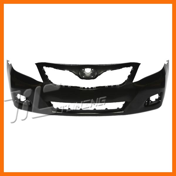 10-11 toyota camry usa built le/xle front bumper cover raw plastic black facial