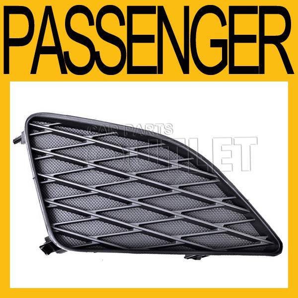 09 10 toyota corolla front bumper lower cover outer grille w/o fog lamp hole rh