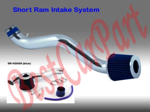 Bcp blue 97-01 prelude 2.2l l4 short ram air intake induction kit + filter