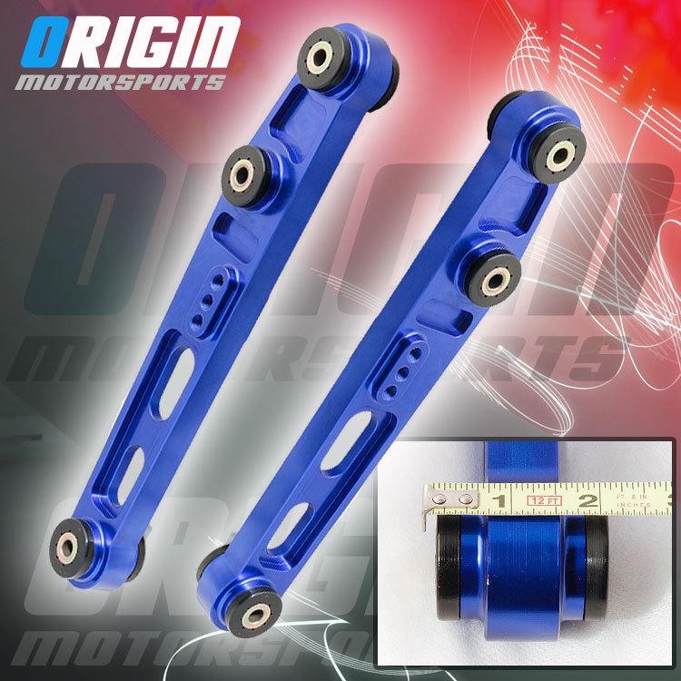 Blue civic eg ef si d15 d16 acura dc2 da cnc aluminum lca lower control arm arms