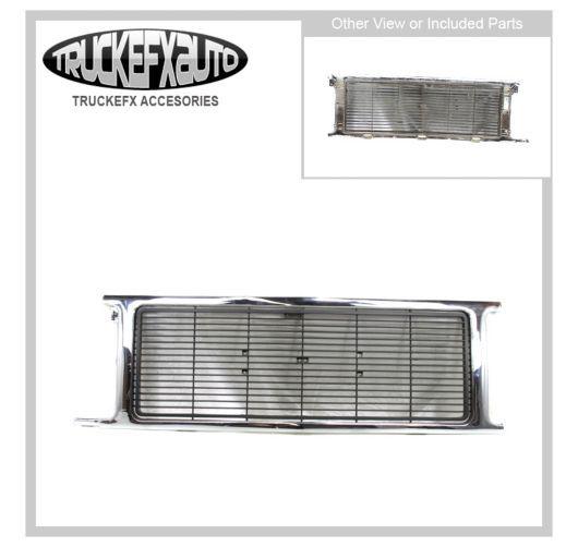 Grille assembly new chrome chevy suburban chevrolet r1500 91 90 89 car 15628795