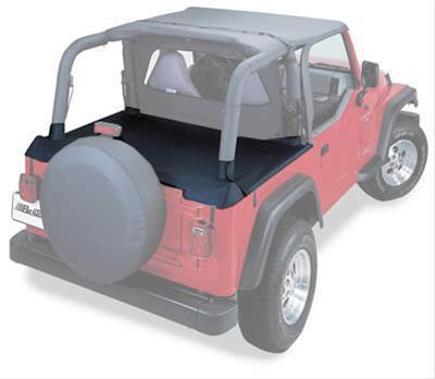 Bestop soft top duster deck cover polymer cloth black denim jeep wrangler ea