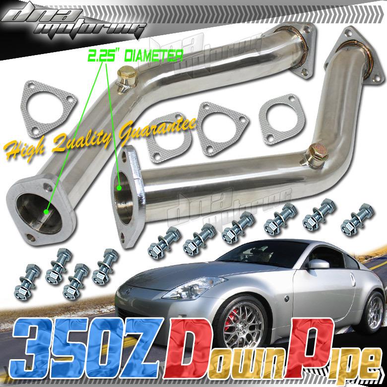 350z/z33 g35/skyline 02-07 stainless steel down pipe downpipe z/lady 3.5l v6