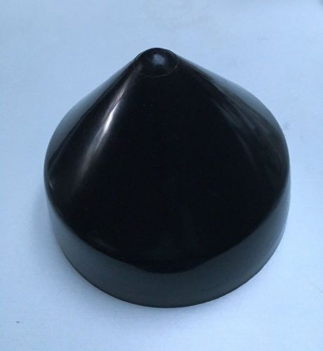 Marine dock 7&#034; piling cone shaped cap boat pylon edge post head black cover