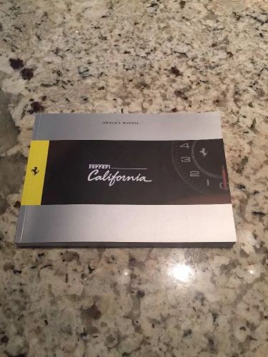 2011 ferrari california owners manual booklet