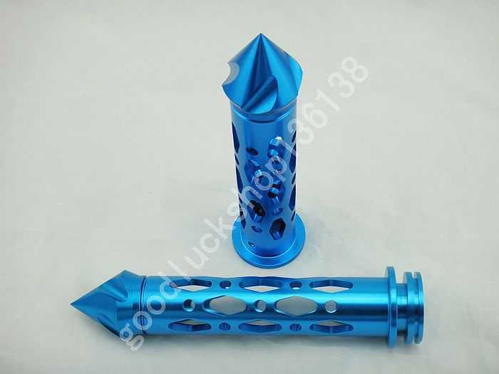 7/8 handlebar grip cnc fit for ducati bmw aprilia buell triumph spike blue z15