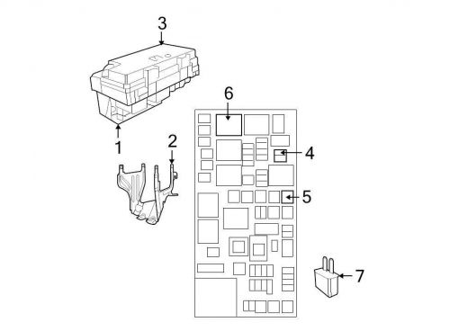 Chrysler oem chrysler fuse and relay center 56049720av image 1