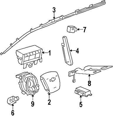 Chevrolet 13505636 genuine oem factory original sdm module