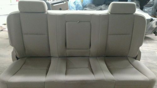 Tan cloth 07-13 chevy crew cab rear seat